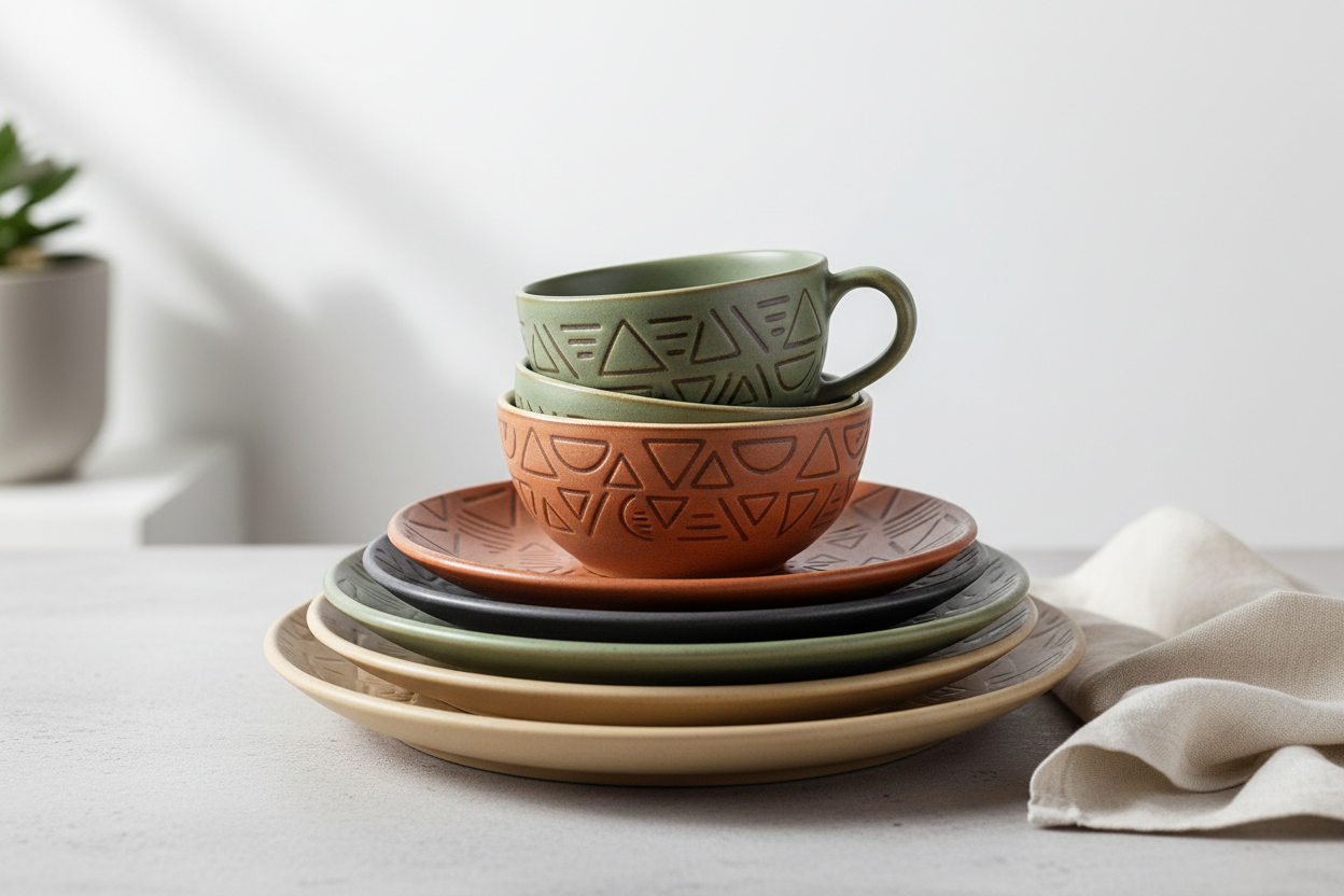 Modern Geometric Pattern Dinnerware